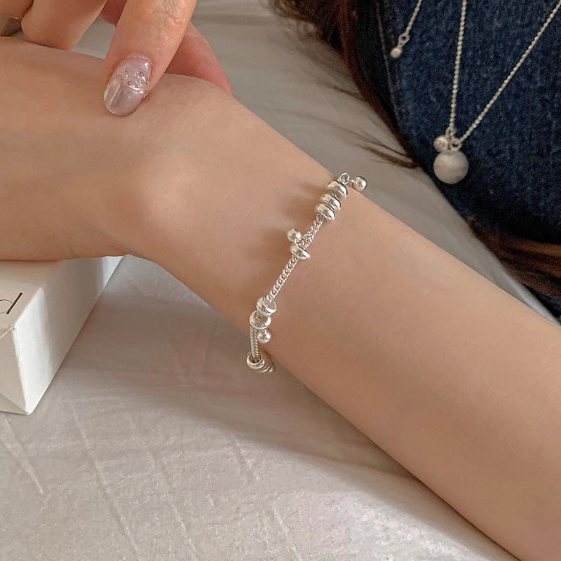 Small Fresh Korean Style All-Match Design Sense Circle Bracelet Women'S Light Luxury Simple Exquisite Niche High-End New Bracelet - Image 2